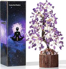AWARDSEN Amethyst Kristallbaum, Violett