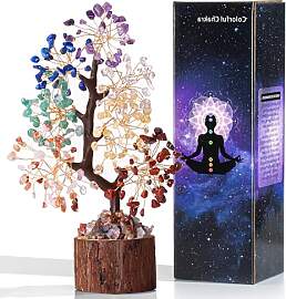 AWARDSEN Chakra Steine Kristallbaum, Lebensbaum,