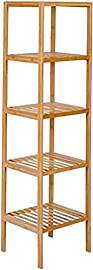 axentia Bambusregal, 5 Ablagen, holzfarben