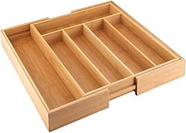 Axentia Besteckkasten, Bambus, Braun, 48,5 x 37 x