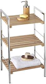 axentia Standregal Bonja braun, Badschrank aus