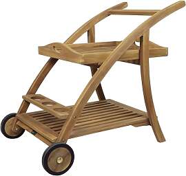 AXI Adi Servierwagen aus Teak Holz mit abnehmbarem 