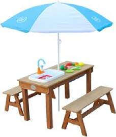 AXI Kinder-Picknicktisch Dennis braun B/H/L: ca.