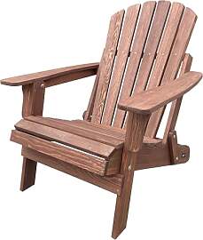 AXI Rosalie Adirondackstuhl aus Holz in Coffee |