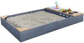 AXI Sandkasten Kelly grau B/H/L: ca. 115x22x180 cm