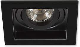 Axl Square Einbauspot schwarz