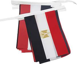 AZ FLAG - Fahnenkette Ägypten 6 Meter Mit 20