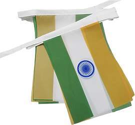 AZ FLAG - Fahnenkette Indien 6 Meter Mit 20
