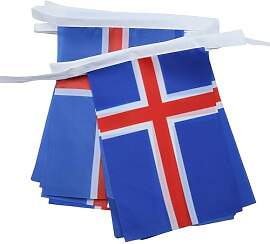 AZ FLAG - Fahnenkette Island 6 Meter Mit 20