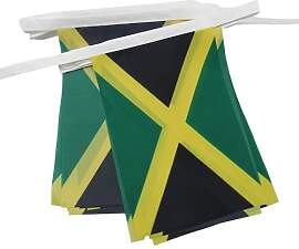 AZ FLAG - Fahnenkette Jamaika 4 Meter Mit 20