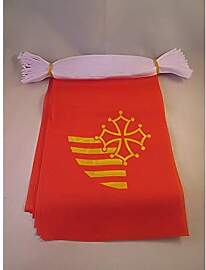 AZ FLAG - Fahnenkette Languedoc-Roussillon 6 Meter 