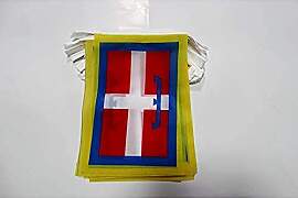 AZ FLAG - Fahnenkette Piemont 6 Meter Mit 20