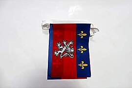 AZ FLAG - Fahnenkette Provinz Der Lyonnais 6 Meter 