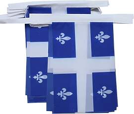 AZ FLAG - Fahnenkette Quebec 6 Meter Mit 20