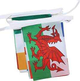 AZ FLAG - Fahnenkette Six Nations Rugby 6 Meter