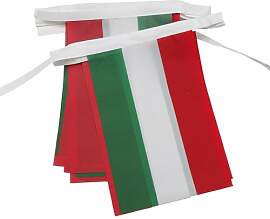 AZ FLAG - Fahnenkette Ungarn 6 Meter Mit 20