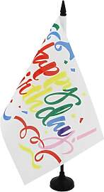 AZ FLAG - Tischflagge "Happy Birthday",