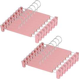 AZKEEGREY 30 Stück Hosenbügel Klemmbügel Rosa