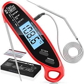 Babacom Fleischthermometer Sofortanzeige mit zwei