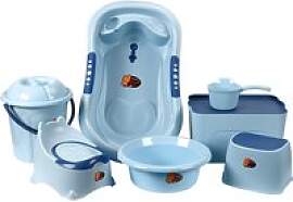 Baby-Badewannen-Set mit Hocker,