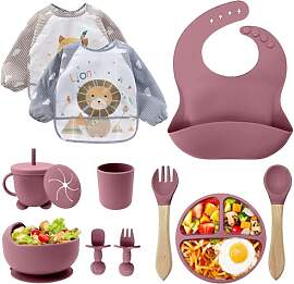 Baby Geschirrset,12er Set Kindergeschirr,