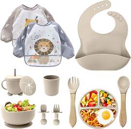 Baby Geschirrset,12er Set Kindergeschirr,