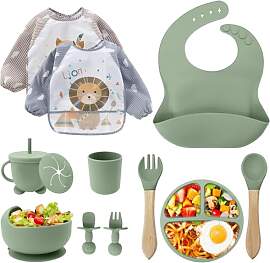 Baby Geschirrset,12er Set Kindergeschirr,