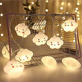 Baby Kids Cute Cloud Gesichtsform Lampe Raum Licht 