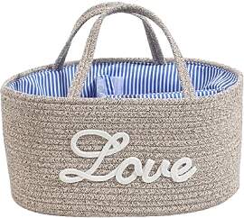 Baby Windel Caddy Korb, Wickeltasche Organizer,