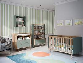 Babybett FORTE "Whenua", beige (salbei,