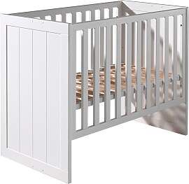 Babybett VIPACK, weiß, B:130cm H:88cm T:68cm,