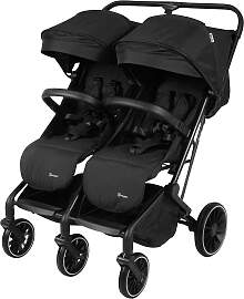 Babygo Kinderwagen Zwillingswagen GO Twice schwarz