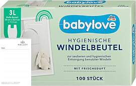 Babylove Hygienische Windelbeutel, 100 Stück, 3