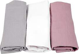 BabyLux Musselin Spannbettlaken Set – 3er Pack