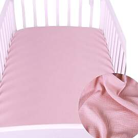 BabyLux Spannbettlaken MUSSELIN 60x120 / 70x140 cm 