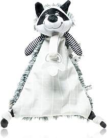 BabyOno Toy Kuscheldecke mit Clip Racoon Rocky 1
