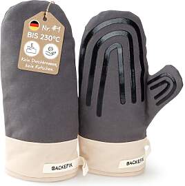 Backefix Ofenhandschuhe mit Silikonmusterung –