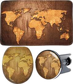 Badaccessoire-Set SANILO "World Map",