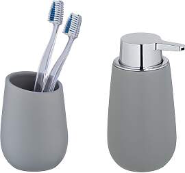Badaccessoire-Set WENKO "Badi", grau,