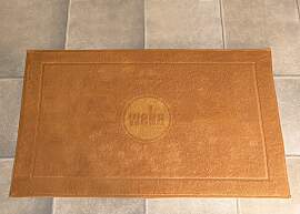 Badematte WEKA, beige, H:50mm, Baumwolle,