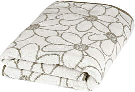 Badetuch ROSS "Blütenfond", beige