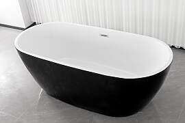 Badewanne SANOTECHNIK "CUBA", schwarz,