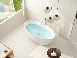 Badewanne SANOTECHNIK "Miami", weiß,