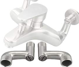 Badewannenarmatur-Adapter, Wandmontage,