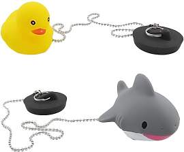 Badewannenstöpsel Gummi, 2 Stück Universal