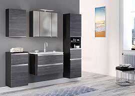 Badezimmer in Silber/ Eichefarbe 'Arezzo'