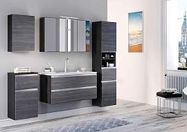 Badezimmer in Silber/ Eichefarbe 'Arezzo'