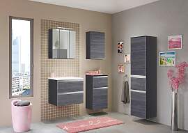 Badezimmer in Silber/ Eichefarbe 'Arezzo'