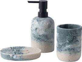 Badezimmer Set, 3 Teile Bad Set aus Seifenspender, 