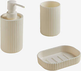 Badezimmer-set Aus Abs Ozene Gardenia Weiß - Sklum